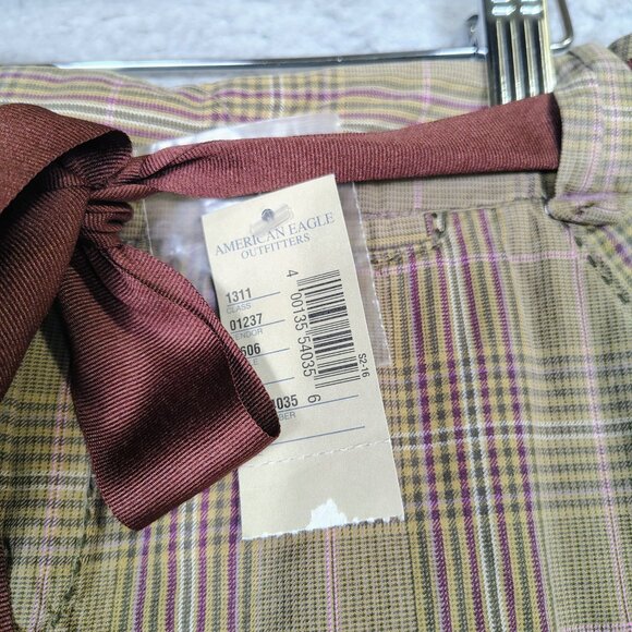 American Eagle Outfitters Skirt Women's 0 Tan Academia Y2K Retro Vintage NWT - Picture 6 of 13